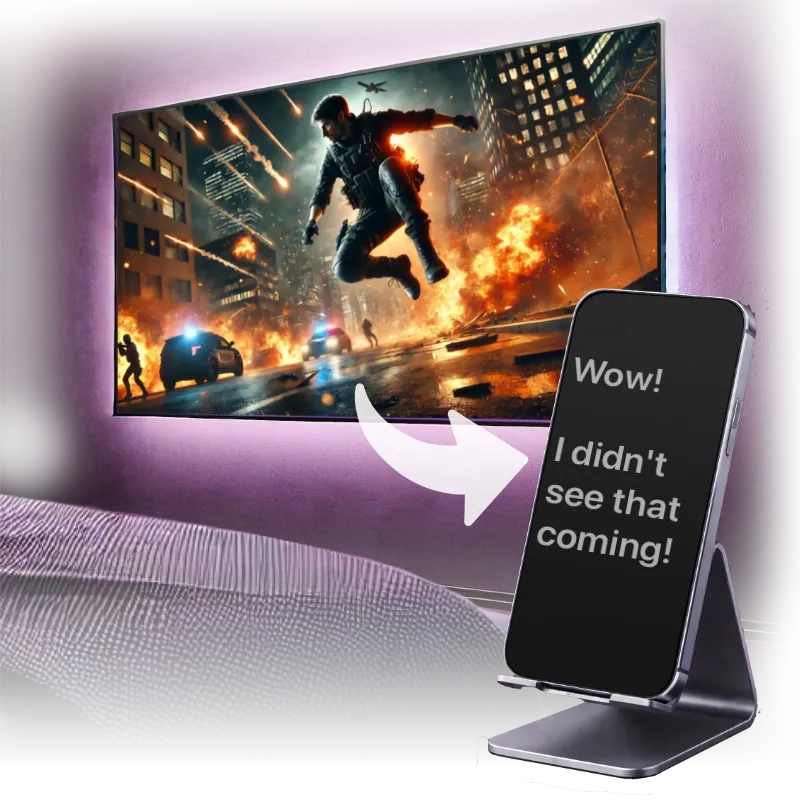 Captions and Subtitles, on the side